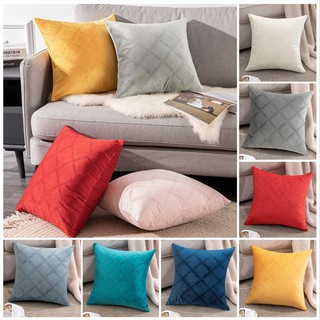 Geometric Universal Pillowcase Home Decoration Velvet Sofa Pillowcase Solid Color Cushion Covers