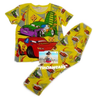Carsmcqueen Character Terno (SHIRT+pajama) For Kids Cotton Spandex