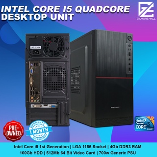 INTEL CORE I5 QUADCORE DESKTOP UNIT | Intel Core i5 1st Gen, 160Gb HDD , 4Gb DDR3 RAM | GILMORE MALL