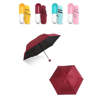 Creative Quality Capsule Mini Pocket Umbrella Clear Umbrella Windproof Folding Umbrellas Women