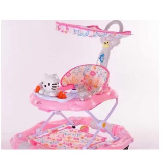 Height Adjustable, with Music, Soft Cushion Baby Walker