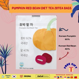 KOREA Pumpkin Red Bean Tea for Diet 20 Bags *Free Gift (Shipping from Korea)