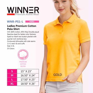 Winner Polo Shirt Ladiesgold