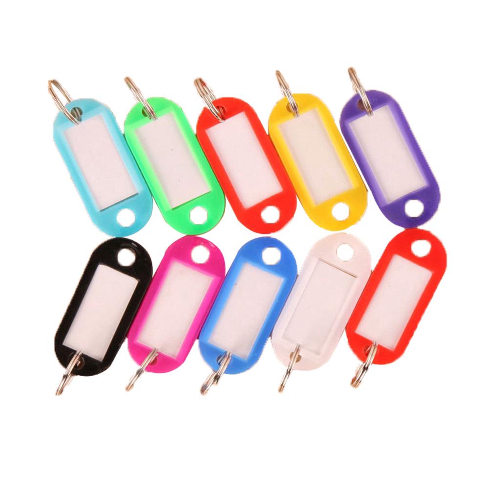 Multicolor Labels Luggage ID With Split Key Ring
