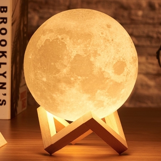 12cm 3D print moon lamp night lights
