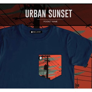 Urban Sunset Pocket Tee | Thrift Apparel T-Shirt