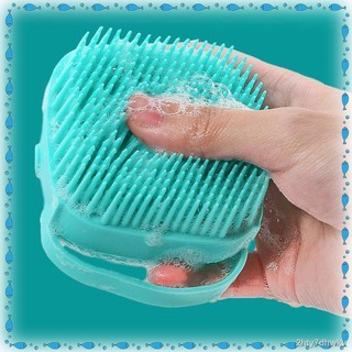 【Happy shopping】 Silicone Scrubber Baby Bath Dispenser Cleaning Brush Scrub-a-Dubdub Baby Bath Silic