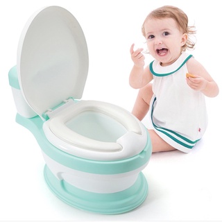 jjmk666 Baby Bathroom Lovely Potty Toddler Training Potty With Cushioned Seat Ring Toilet Seat Children Pot