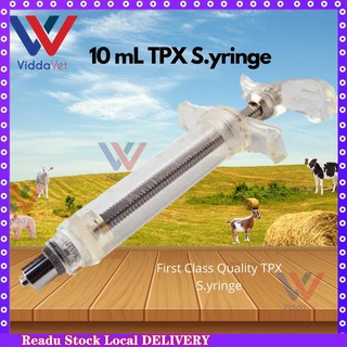 【Available】10 mL Reusable Syringe Heavy Duty with Dosage Lock for animals pets livestock pigs cattle