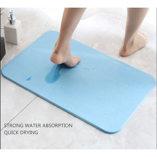 Merkon Natural Diatomite Foot Pad Non-slip water-absorbing quick-drying Bathroom and Kitchen footpad