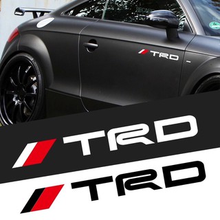 COD 2pcs Toyota TRD logo body side door to sticker ready stock car sticker C-15