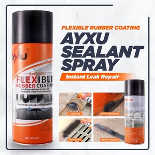 AYXU Quick Seal Flexible Rubber Coating Leak Sealer Repair Spray 450mL Leakproof Waterproof