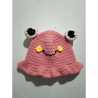 mamamo Froggy Crochet Bucket Hat (Please read product description)