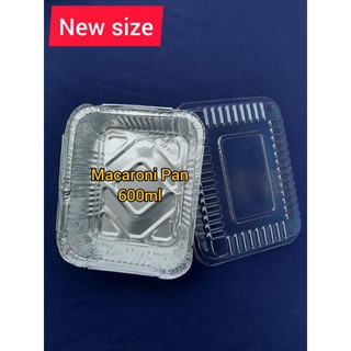 Aluminum Tray with Plastic Lid Macaroni Pan 10 pcs