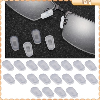 [Limit Time] 10 Pairs Silicone Nose Pad Covers, Transparent Silicone Glasses Nose Cushion Piece Soft Eyeglasses Anti-Slip Nosepads