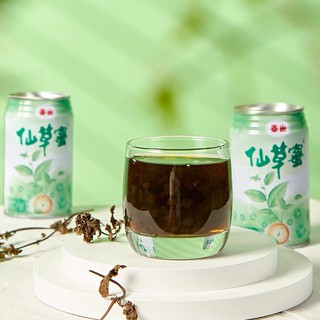 Taisun Grass Jelly Drinks (Herb Jelly) 300ml Chinese Style Black Gulaman Drinks
