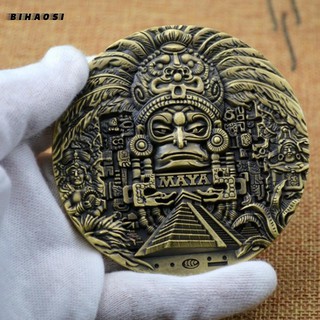 Mayan AZTEC CALENDAR souvenirs predict commemorative coins art collection gifts commemorative coins