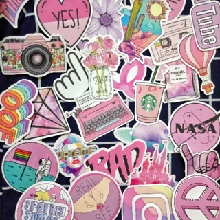 laptop caseblack baglenovo bag┇Kawaii Pink Laptop Skateboard Luggage Stickers Deco Cute Nasa Starbuc