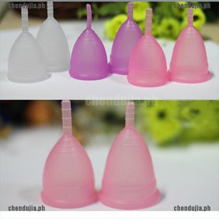 【chendujia】Reusable Medical Silicone Soft Menstrual Period Cup Pink/Purple/Transparent