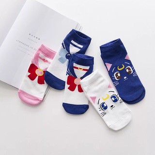 Korean Socks Sailor Moon Cat Luna Artemis Uniforms