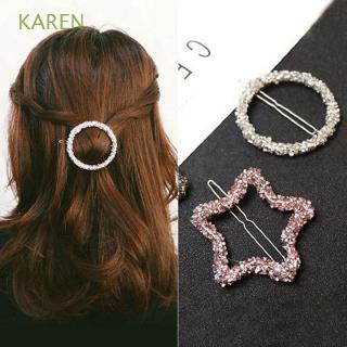 Hollow Out Gifts Crystal Barrettes Stars Hairpins Headdress Hair Clip