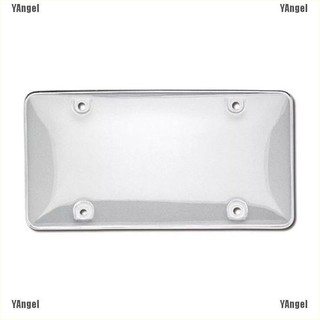 Readystock Smoked Clear License Plate Cover Frame Shield Tinted Bubbled Flat Car (3)