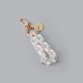 New Alloy Listing Keychain Dream Colorful Chain Acrylic Key Pendant Bag Ornament (7)