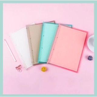 A5 B5 PP soft binder loose leaf minimalist planner refillable notebook (muji inspired)