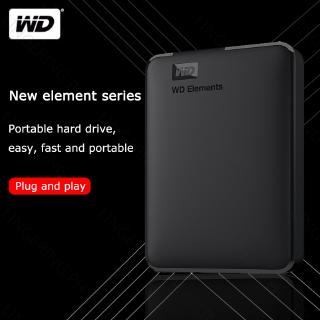 【Hot Sale】 WD 1TB/2TB HDD WD Elements Portable Hard Drive Disk USB3.0 Fast with Data Cable HDD