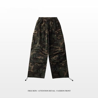 American-style handsome camouflage all-match overalls trousers tide brand hip-hop street loose straight wide-leg casual pants