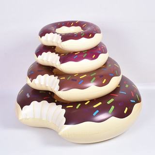 70cm/80cm/90cm/120cm Giant Donut Floater Inflatable Beach and Pool Floater Inflatable Swimming Ring