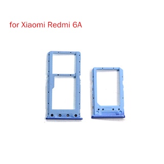 for Xiaomi Redmi 6A Card Tray Holder SIM Card SD Card Slot Holder Adapter Repair Spare Parts