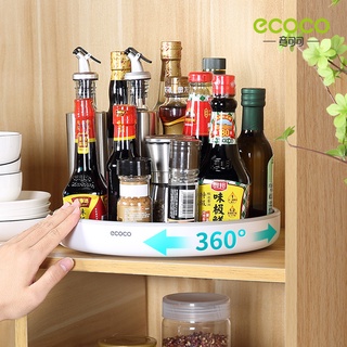 360 Rotating Tray Kitchen Storage Spice Rack Food Tray Seasoning Organizer Rack Cabinet