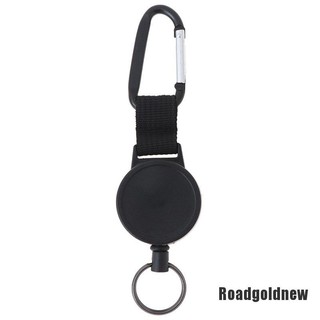 [Roadgoldnew] Heavy Duty Retractable Key Chain & Badge Reel Holder Carabiner Clip