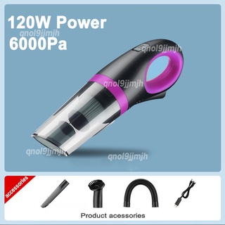 ◎♨Car Vacuum Cleaner Portable Handheld Mini Vacuum Cleaner 6000Pa USB Wireless Cordless Vacuum Cl
