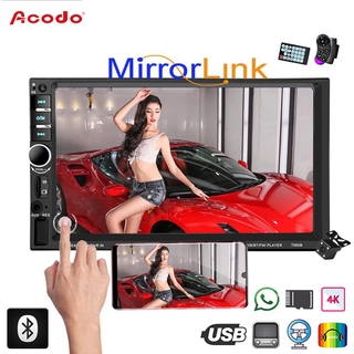 7060B 2 Din Car Stereo Mirror Link Android Autoradio Multimedia Player 7'' HD Touch Screen Bluetooth