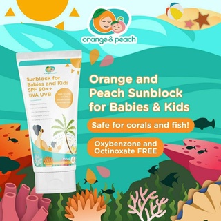 Orange and Peach Sunblock for Babies and Kids - 100ml
