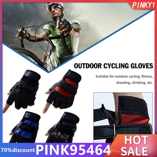 [pinky] Open Finger Gloves Weight Lifting Gym Cycling Sport Fitness