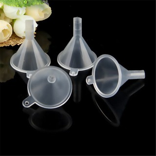 10pcs Mini Plastic Funnel Hopper Perfume Emulsion Packing Tool Kitchen Gadgets