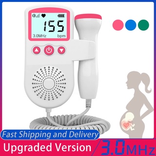 3.0MHz Doppler Fetal Heart Rate Monitor (250gwith free gel) Home Pregnant baby heart rate monitor
