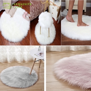 Carpet Soft Fau* Fur Rug Household Bedroom Warm Mat Sofa Chair Desk Pad Round Carpet exquisite_life.ph