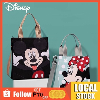 baby essentials❡☈❃Disney Mickey Minnie Baby Diaper Bags Large Capacity Fashion Mother Tote Bag Water