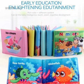 Baby Cloth Books Baby Newborn Bath Toys Sensory Books 0-6 Months Plus for Babies Baby First Book Crinkle Toys for Early Development Soft Activity Toy Boy Gifts by Koo-dib