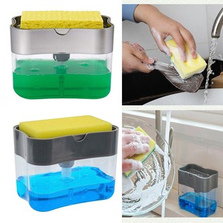 Liquid Soap Pump Dispenser & Sponge Caddy (1)