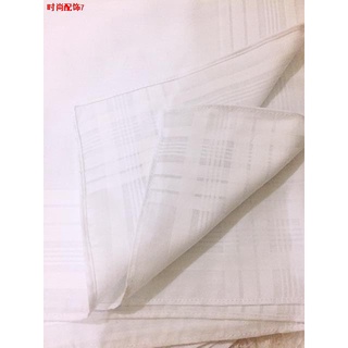 △✐White color Handkerchief cotton tela cannon 12 pcs panyo