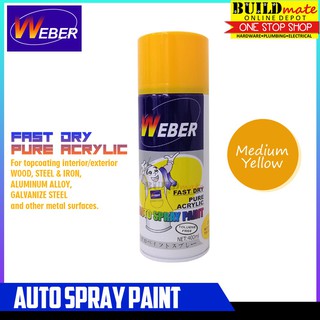 WEBER Auto Spray Paint SP-25 MEDIUM YELLOW