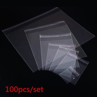Transparent self-adhesive cellophane bags, small plastic bags for candy packaging, recloseable opp