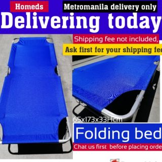 Folding bed 65x173x33cm metromanila only