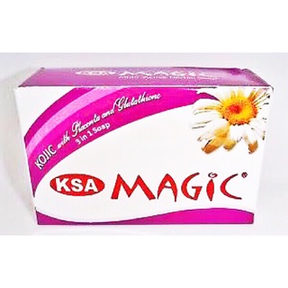KSA Magic Soap w/Kojic &Placenta & Glutathione 3in1 Soap 140g/Placenta w/Glutathione Anti-aging Soap