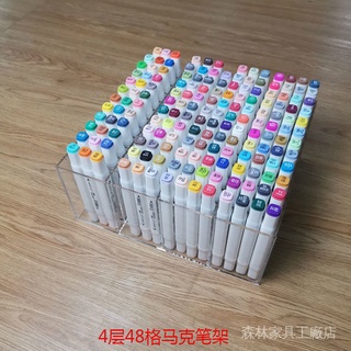 .Acrylic Transparent Marker Holder Storage Grid Desktop Pencil rJ9M (1)